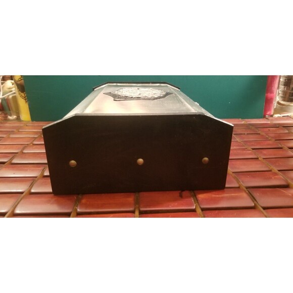 Vintage Medieval Style Metal Jewelry Box W/ Griffon Lion Coat of Arms 10"x6"x3" - Picture 7 of 9